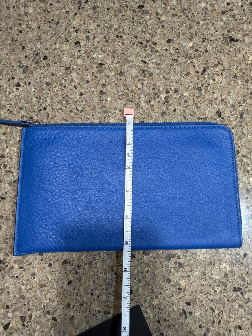 Leatherology Blue Zip Clutch Travel Wallet - Picture 4 of 5